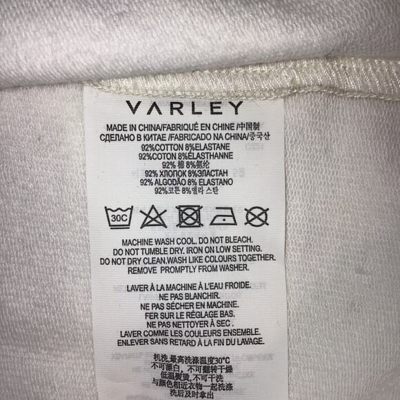 Varley Romero Sweatshirt Tan Tie Dye Collared Half Zip Pullover Size S NWT - Picture 6 of 10
